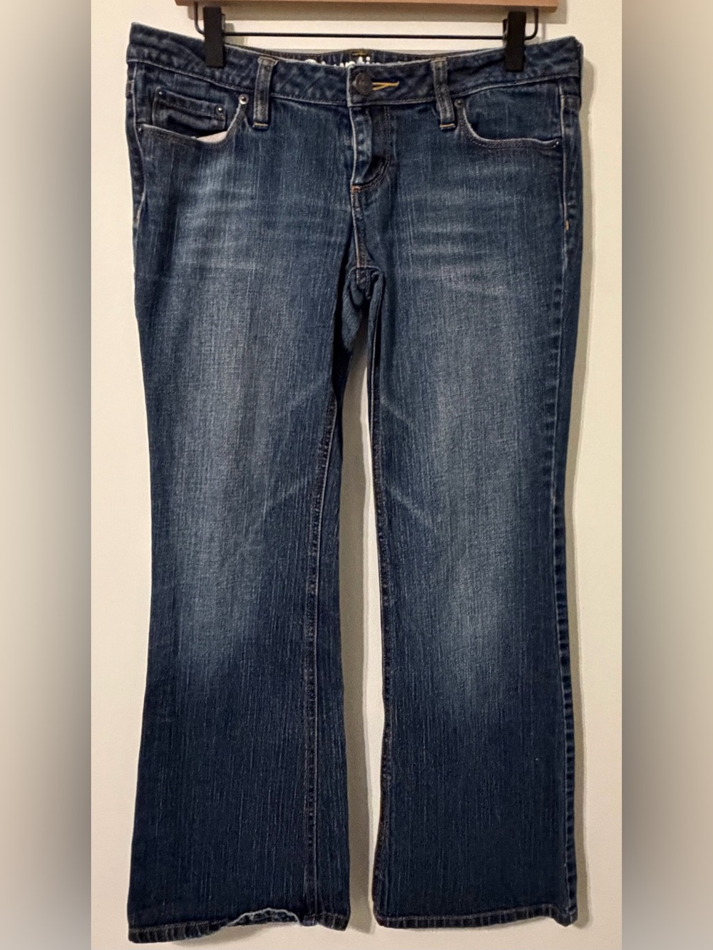 Tilt Huntington Flare Jeans Womens Size 7 Short Blue Stretch Low Rise Y2K